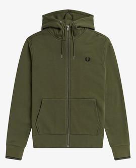 Chaqueta Deportiva Fred Perry Básica Verde Para Hombre