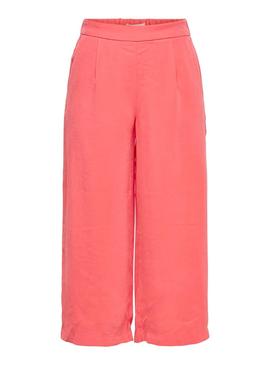 Pantalón Only Carisa Mago Culotte Coral para Mujer