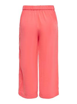 Pantalón Only Carisa Mago Culotte Coral para Mujer