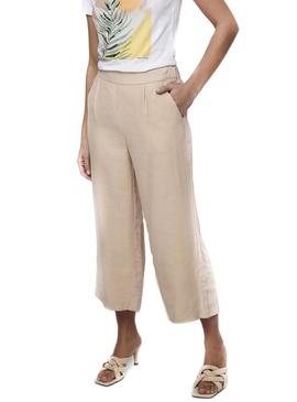 Pantalón Only Carisa Mago Culotte Beige para Mujer