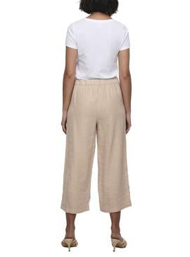 Pantalón Only Carisa Mago Culotte Beige para Mujer