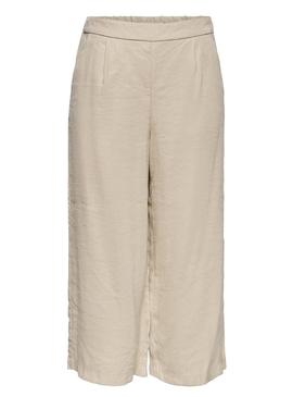 Pantalón Only Carisa Mago Culotte Beige para Mujer 