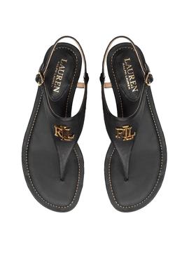 Sandalias Polo Ralph Lauren Ellington Negras Mujer