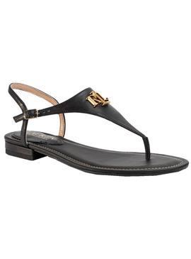 Sandalias Polo Ralph Lauren Ellington Negras Mujer
