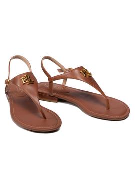 Sandalias Polo Ralph Lauren Ellington Marrón Mujer