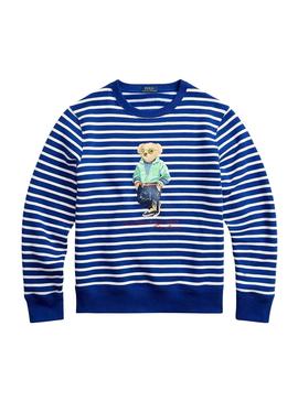 Sudadera Polo Ralph Lauren Rayas Bear Azul Hombre