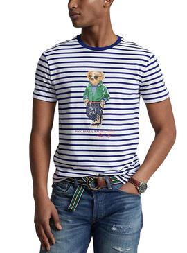 Camiseta Polo Ralph Lauren Rayas Bear para Hombre