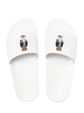 Chanclas Polo Ralph Lauren Bear Blancas Hombre