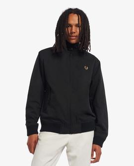 Chaqueta Fred Perry Harrington Negra Para Hombre