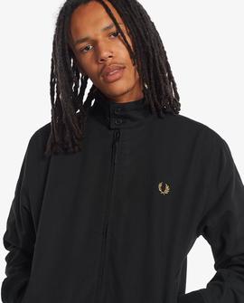 Chaqueta Fred Perry Harrington Negra Para Hombre