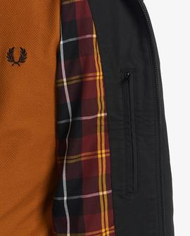 Chaqueta Fred Perry Harrington Negra Para Hombre