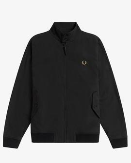 Chaqueta Fred Perry Harrington Negra Para Hombre