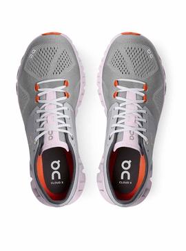 Zapatillas On Running Cloud X Alloy Gris Mujer