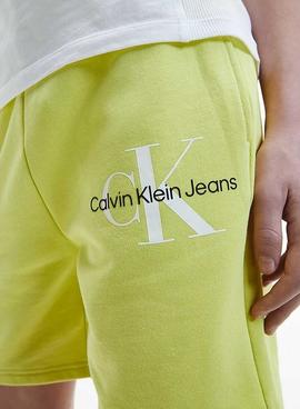 Bermuda Calvin Klein Brillante Amarillo para Niño
