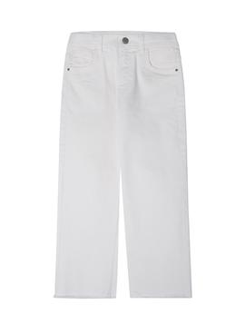 Pantalón Pepe Jeans Grace Culotte Blanco para Niña