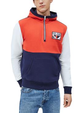 Sudadera Pepe Jeans Thomas Rojo Para Hombre