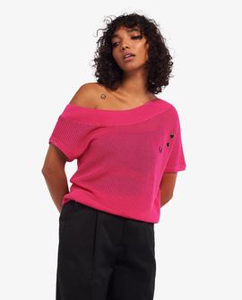 Jersey Fred Perry Amy Winehouse Rosa Para Mujer