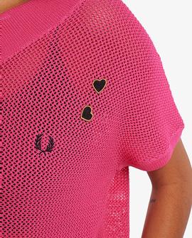 Jersey Fred Perry Amy Winehouse Rosa Para Mujer