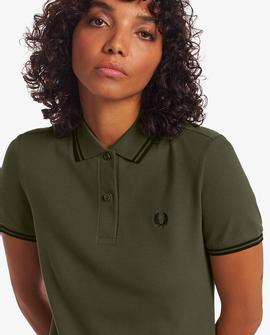 Vestido Fred Perry Polo Verde Para Mujer