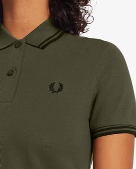 Vestido Fred Perry Polo Verde Para Mujer