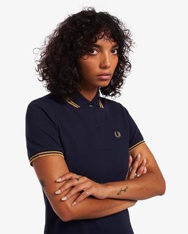 Vestido Fred Perry Polo Marino Para Mujer