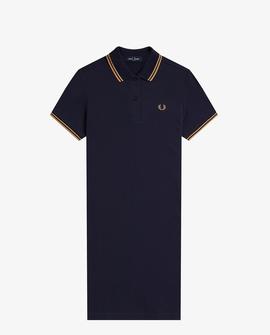 Vestido Fred Perry Polo Marino Para Mujer