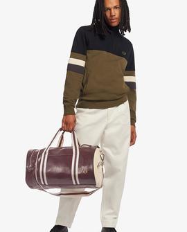 Bolsa Fred Perry Barril Granate Para Hombre