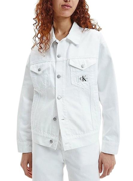 Chaqueta Calvin Klein Dad Blanca Mujer