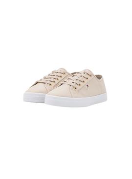 Zapatillas Tommy Hilfiger Essential Beige Mujer
