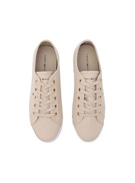 Zapatillas Tommy Hilfiger Essential Beige Mujer