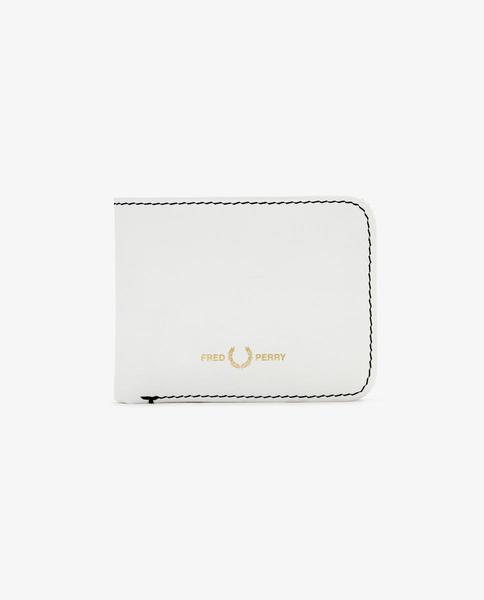 Cartera Fred Perry Piel Blanca Para