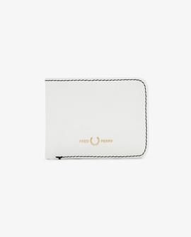 Cartera Fred Perry Piel Blanca Para Hombre