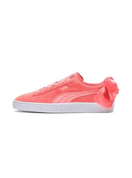 Zapatillas Suede Bow Pink