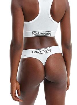 Tanga Calvin Klein Blanco para Mujer