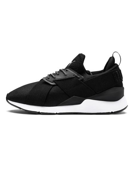 Zapatillas Puma Satin Negro Mujer