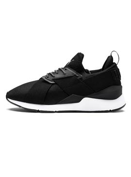 Zapatillas Puma Muse Satin Negro Mujer