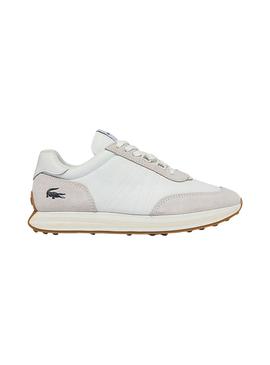 Zapatillas Lacoste L Spin Blanca y Beige Mujer