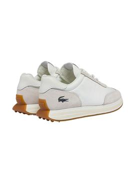 Zapatillas Lacoste L Spin Blanca y Beige Mujer