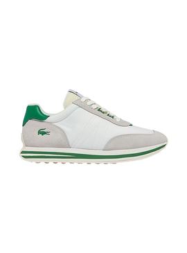 Zapatillas Lacoste L Spin Blanco y Verde Hombre