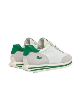 Zapatillas Lacoste L Spin Blanco y Verde Hombre