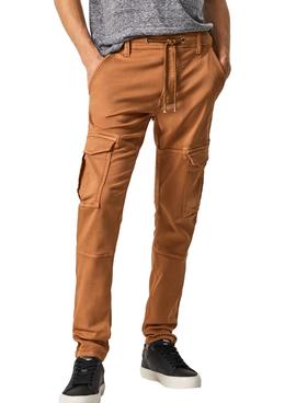 Pantalón Pepe Jeans Jared Cargo Marrón para Hombre