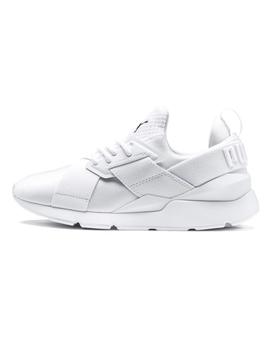 Zapatillas Puma Muse Satin Blanco Mujer