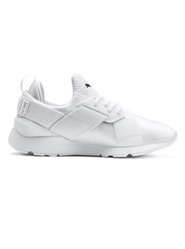 Zapatillas Puma Muse Satin Blanco Mujer