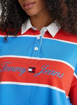 Polo Tommy Jeans POP DROP Multicolor Para Mujer