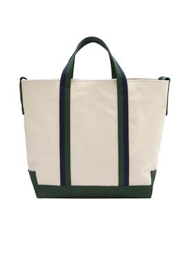 Bolso Lacoste Summer Pack Crocodile Beige Mujer 