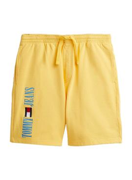 Bermudas Tommy Jeans POP DROP Amarillo Para Hombre