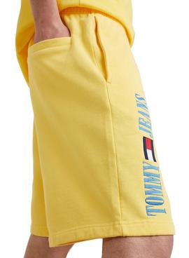 Bermudas Tommy Jeans POP DROP Amarillo Para Hombre