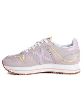 Zapatillas Munich Massana Sky 165 Beige Para Mujer