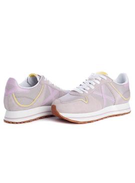 Zapatillas Munich Massana Sky 165 Beige Para Mujer