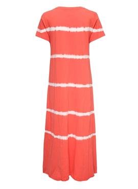 Vestido Only Corentin Tie Dye Naranja Para Mujer